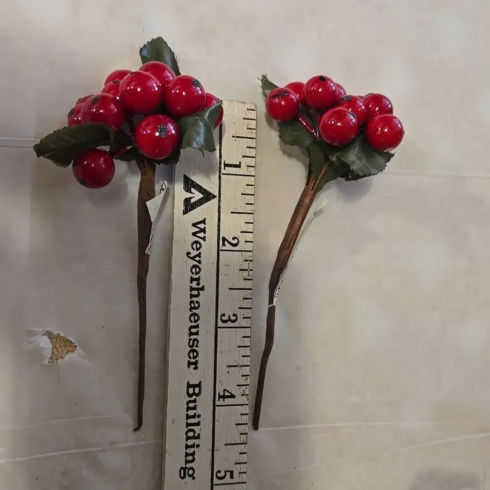 Red Berries Artificial Fake For Decoration